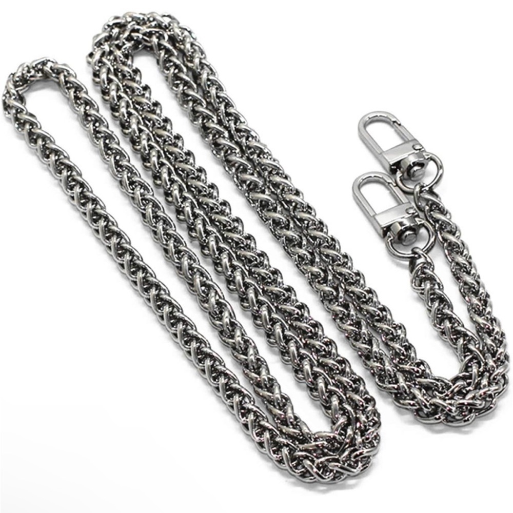 Model Worker Lantern Chain Strap Iron Crossbody Replacement Silver 39.4" - Picture 3 of 4